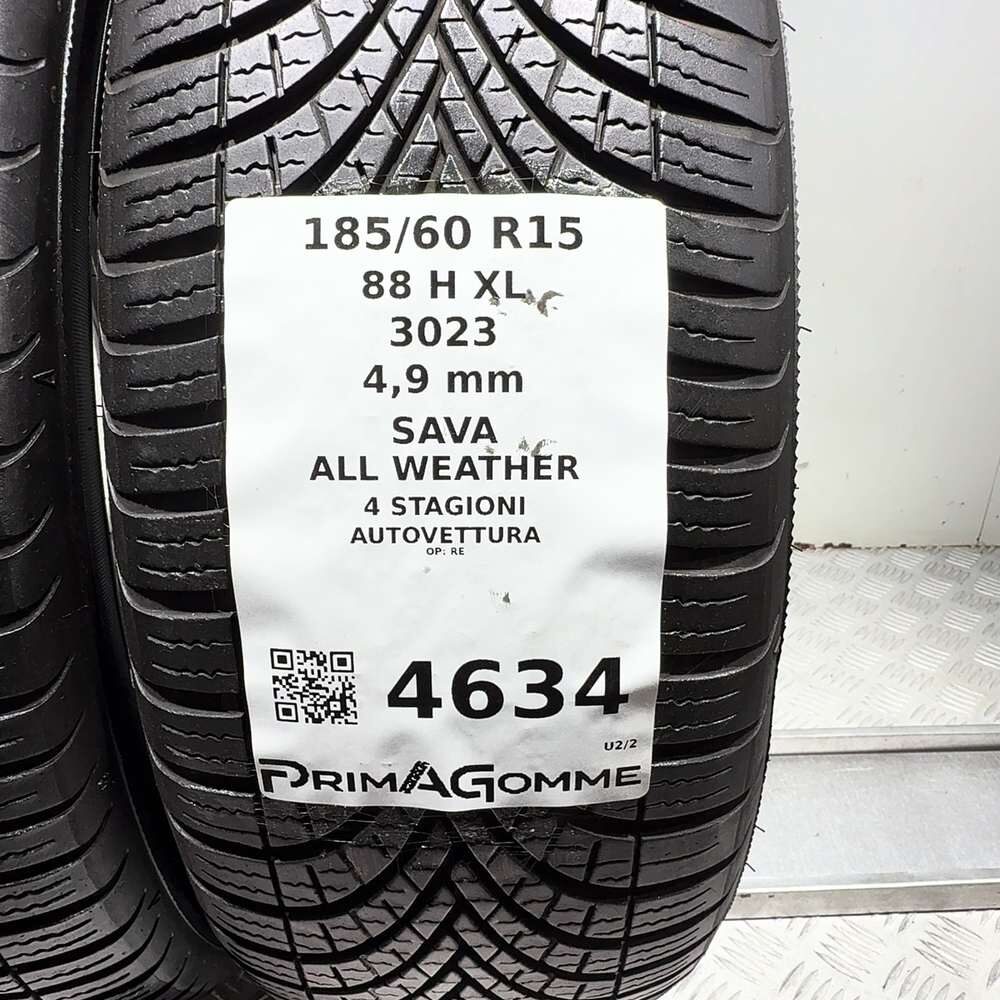 Gomme Usate 185 60 R15 88H XL Sava All Weather 4 Stagioni - immagine 3