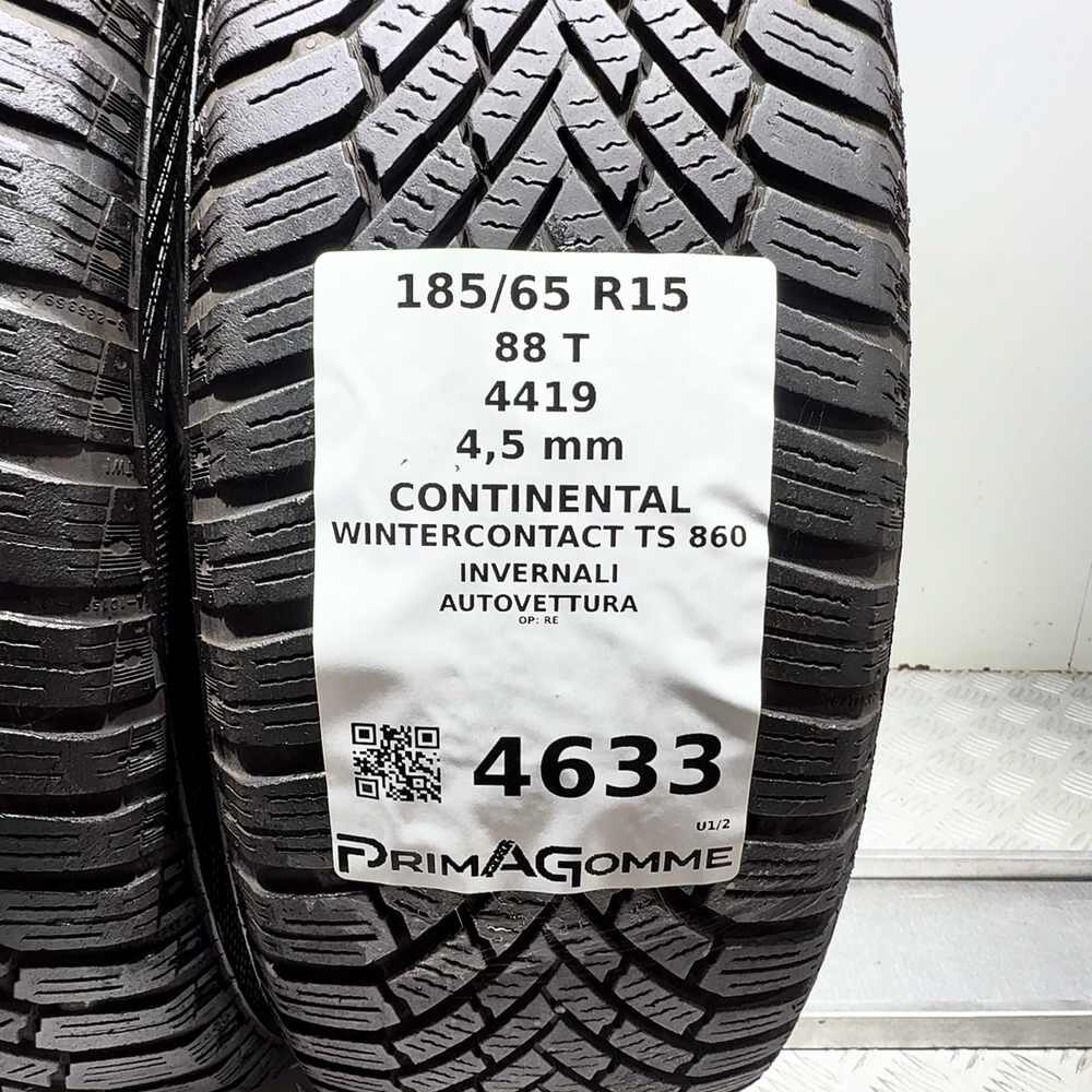 Gomme Usate 185 65 R15 88T Continental Wintercontact TS 860 Invernali - immagine 3