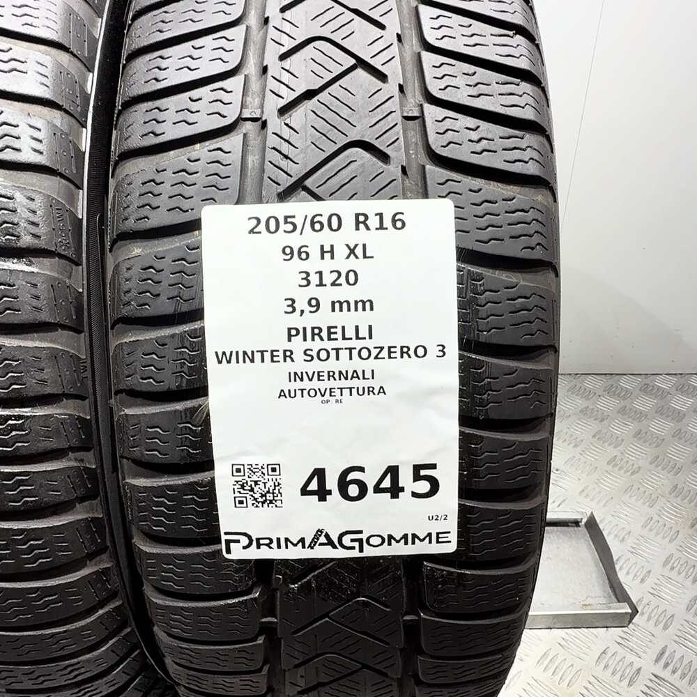 Gomme Usate 205 60 R16 96H XL Pirelli Winter Sottozero 3 Invernali - immagine 3