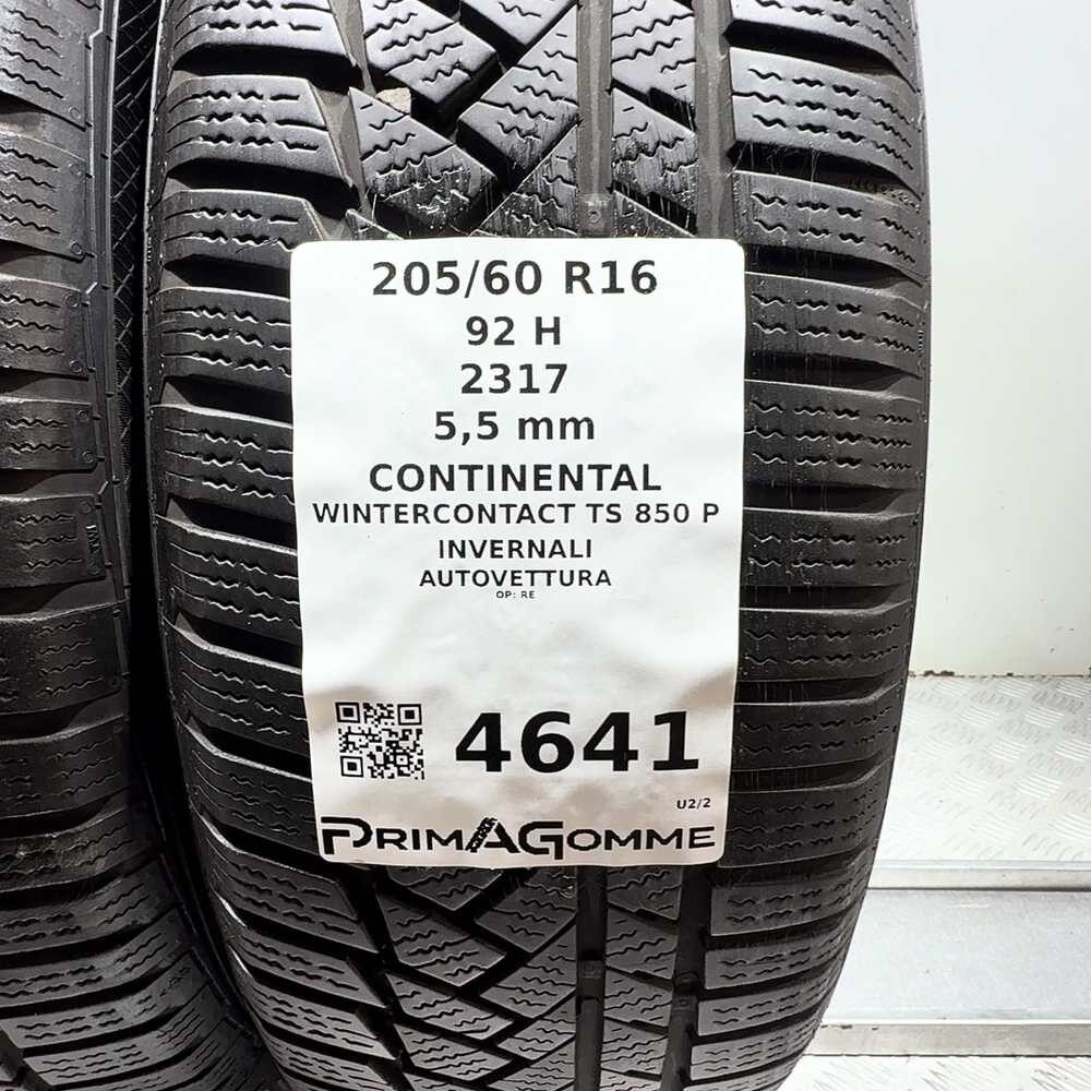 Gomme Usate 205 60 R16 92H Continental Wintercontact TS 850 P 79% Invernali - immagine 3
