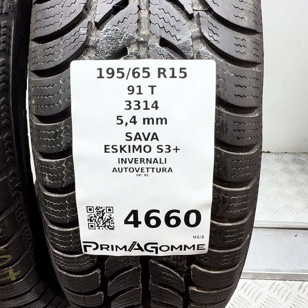 Gomme Usate 195 65 R15 91T Sava Eskimo S3+ 77% Invernali - immagine 3