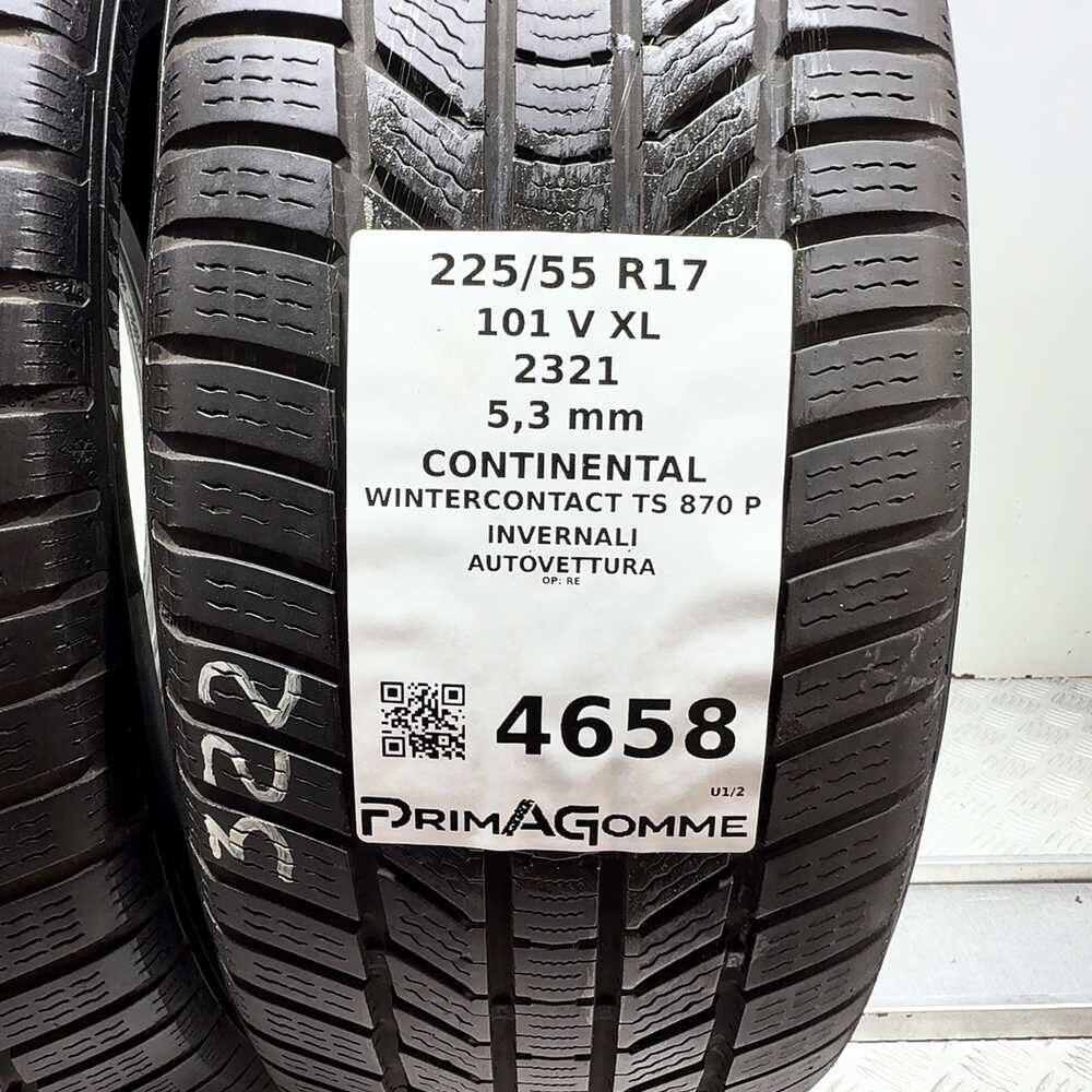 Gomme Usate 225 55 R17 101V XL Continental Wintercontact TS 870 P 76% Invernali - immagine 3