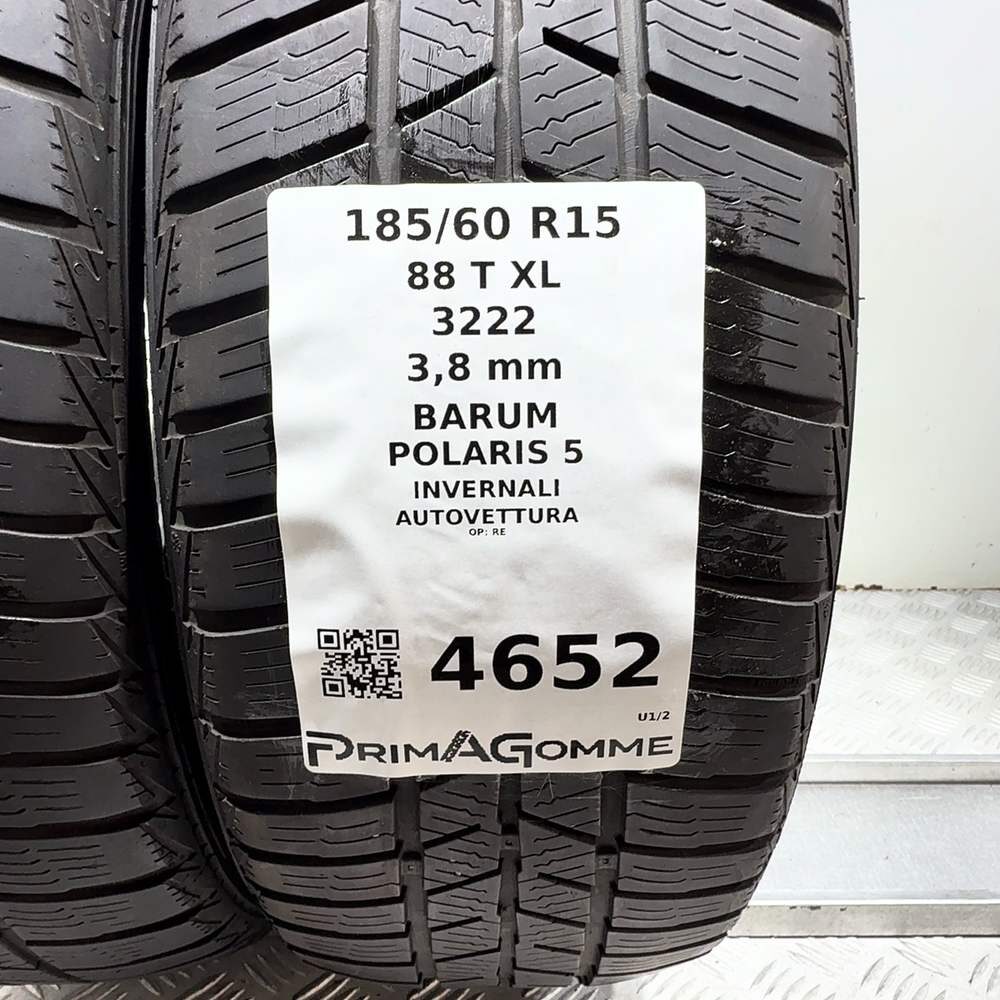Gomme Usate 185 60 R15 88T XL Barum Polaris 5 Invernali - immagine 3