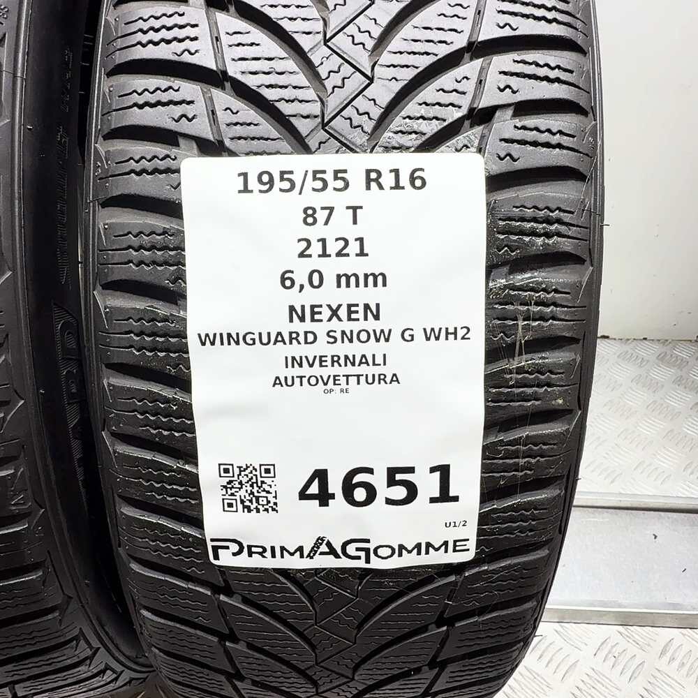 Gomme Usate 195 55 R16 87T Nexen Winguard Snow G WH2 86% Invernali - immagine 3
