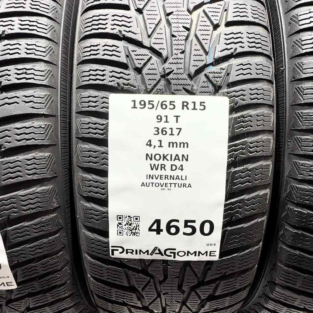 Gomme Usate 195 65 R15 91T Nokian WR D4 Invernali - immagine 3