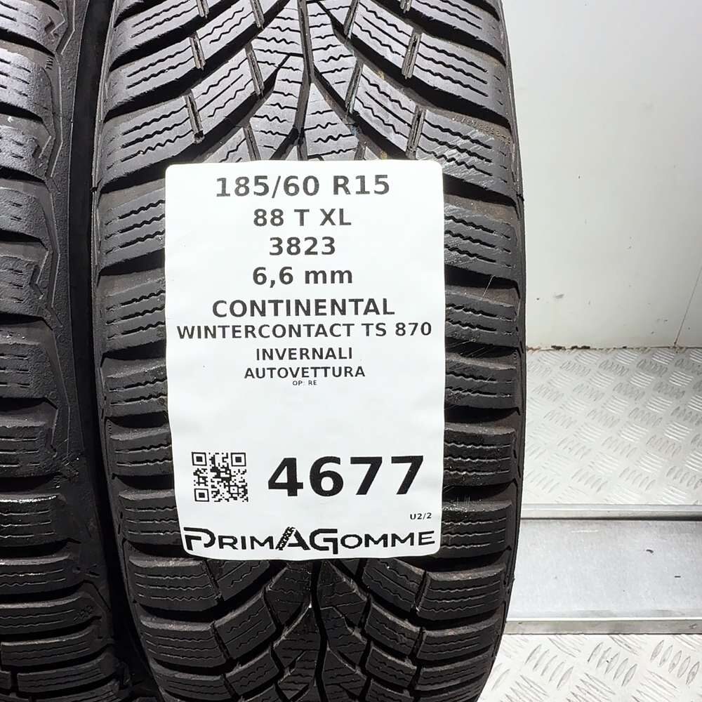 Gomme Usate 185 60 R15 88T XL Continental Wintercontact TS 870 94% Invernali - immagine 3