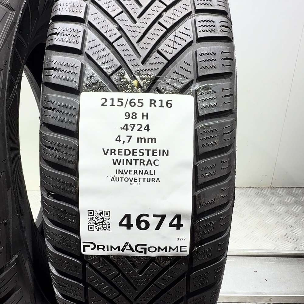 Gomme Usate 215 65 R16 98H Vredestein Wintrac Invernali - immagine 3