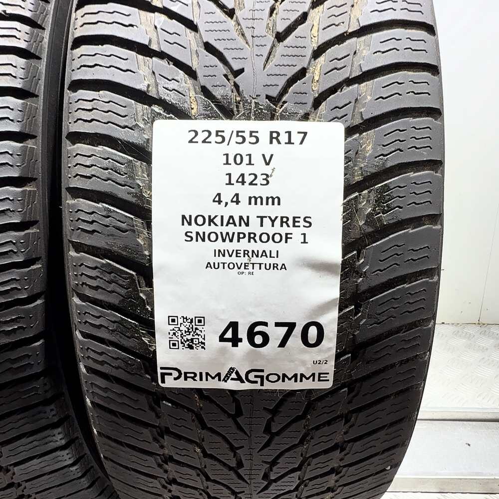 Gomme Usate 225 55 R17 101V Nokian Tyres Snowproof 1 Invernali - immagine 3