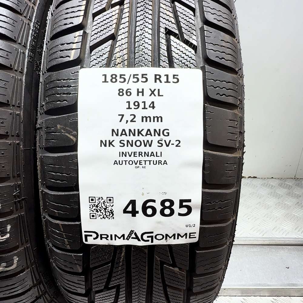 Gomme Usate 185 55 R15 86H XL Nankang NK Snow SV-2 98% Invernali - immagine 3