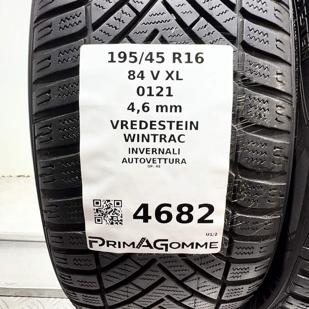 Gomme Usate 195 45 R16 84V XL Vredestein Wintrac Invernali - immagine 3