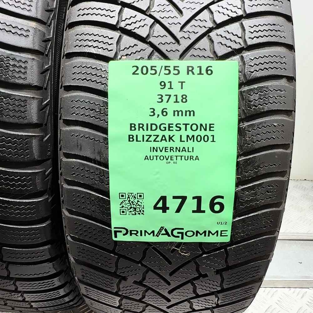 Gomme Usate 205 55 R16 91T Bridgestone Blizzak LM001 Invernali - immagine 3