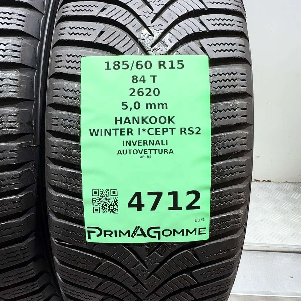 Gomme Usate 185 60 R15 84T Hankook Winter I*Cept RS2 71% Invernali - immagine 3