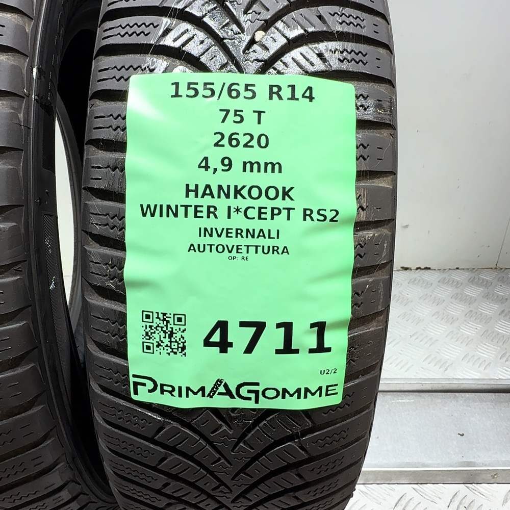 Gomme Usate 155 65 R14 75T Hankook Winter I*Cept RS2 Invernali - immagine 3