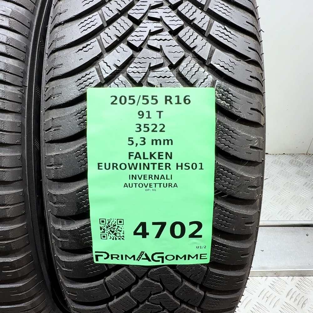 Gomme Usate 205 55 R16 91T Falken Eurowinter HS01 76% Invernali - immagine 3