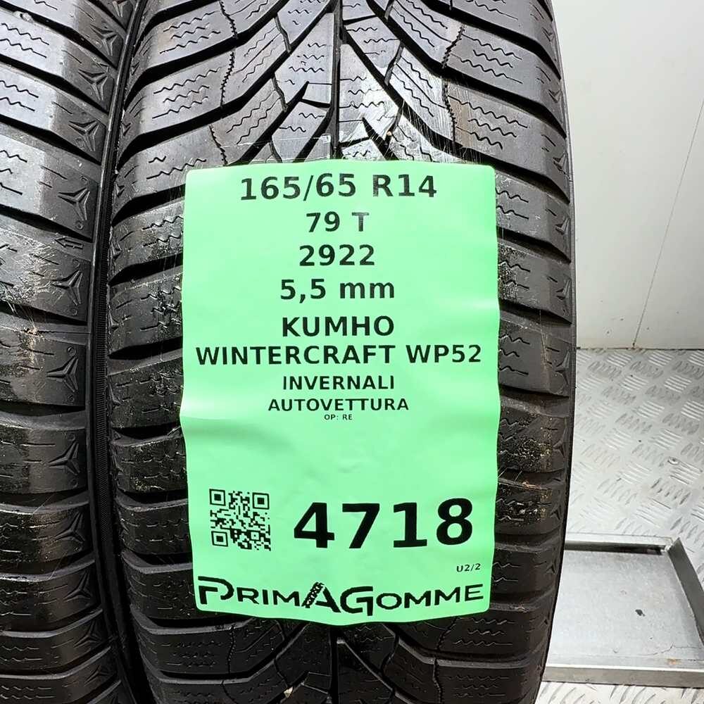 Gomme Usate 165 65 R14 79T Kumho Wintercraft WP52 79% Invernali - immagine 3