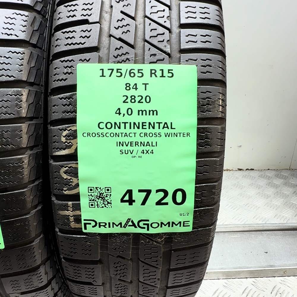 Gomme Usate 175 65 R15 84T Continental Crosscontact Cross Winter Invernali - immagine 3