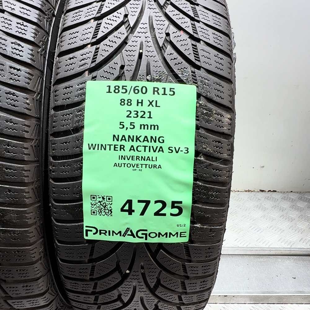 Gomme Usate 185 60 R15 88H XL Nankang Winter Activa SV-3 79% Invernali - immagine 3