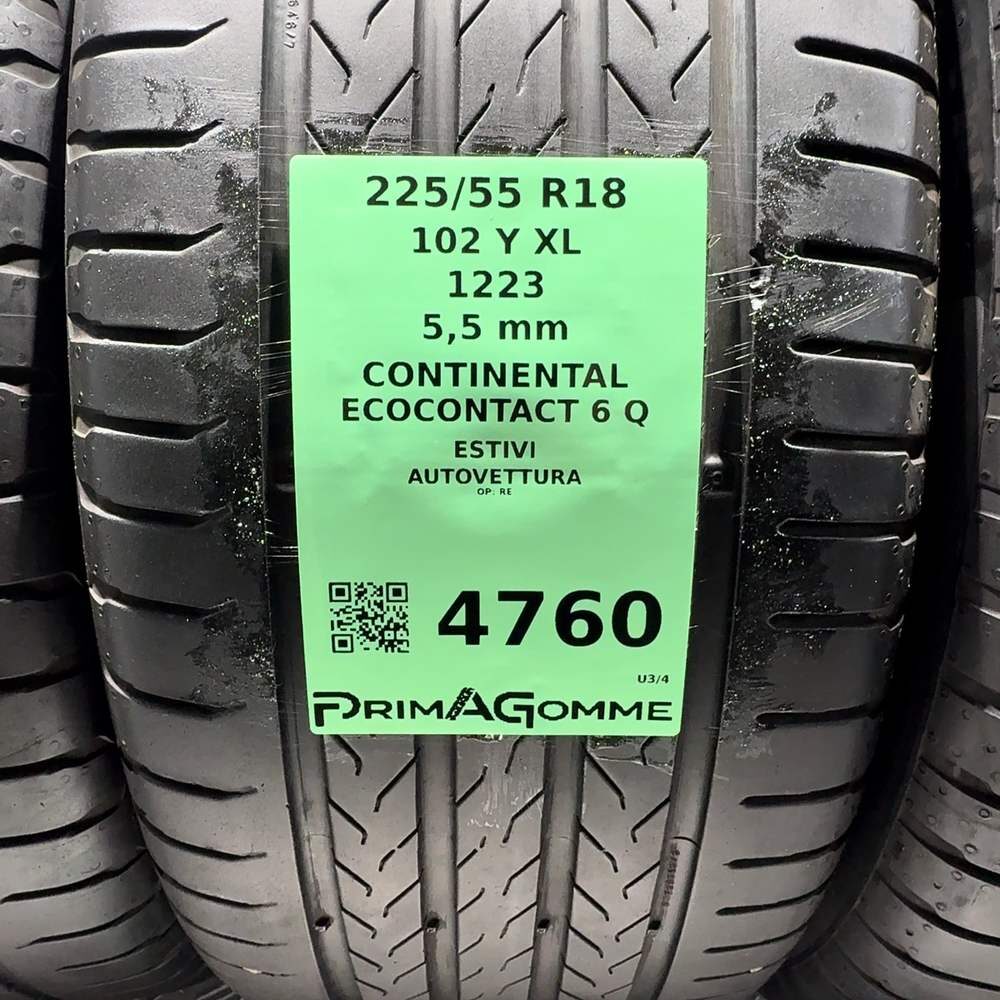 Gomme Usate 225 55 R18 102Y XL Continental Ecocontact 6 Q 79% Estive - immagine 3
