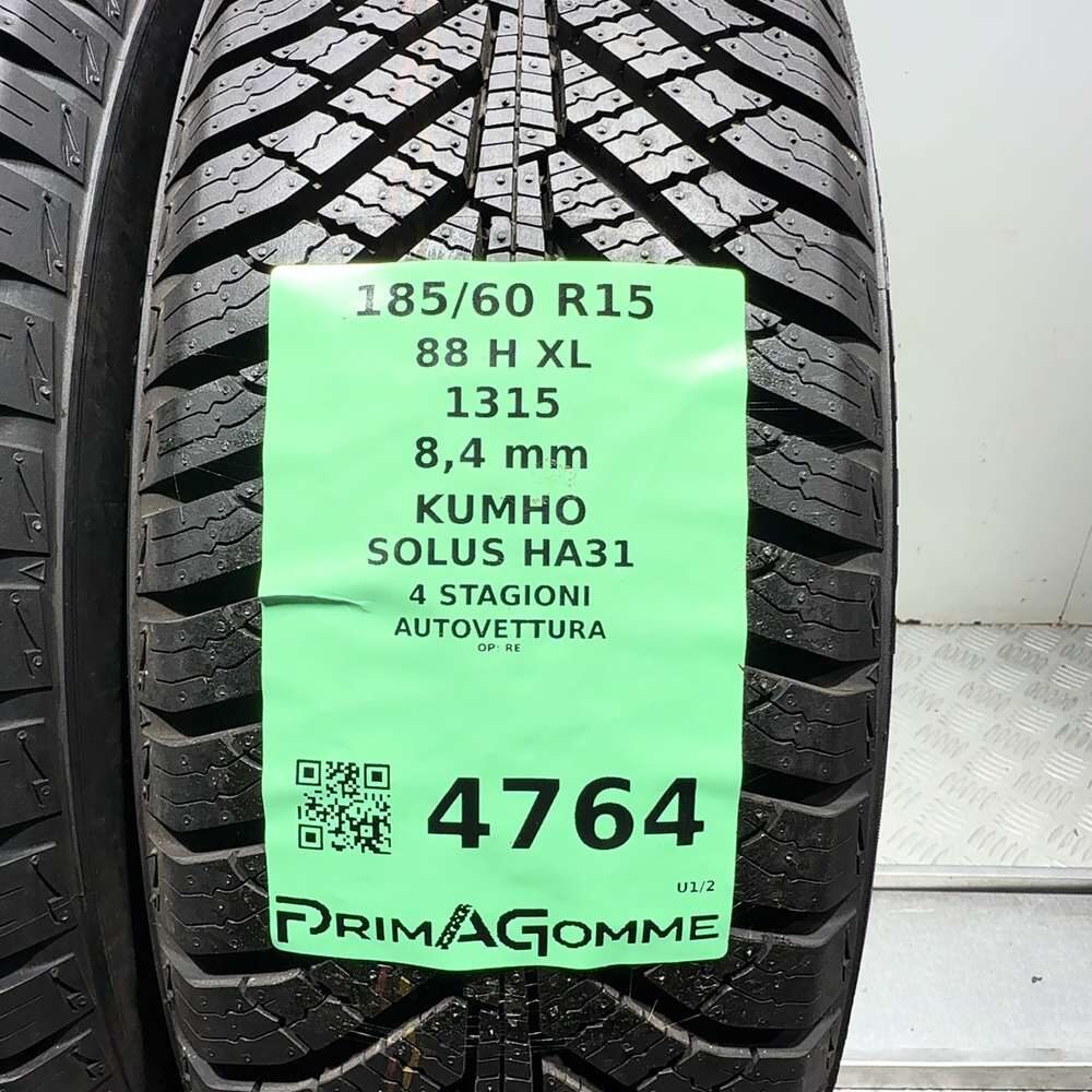 Gomme Usate 185 60 R15 88H XL Kumho Solus HA31 98% 4 Stagioni - immagine 3