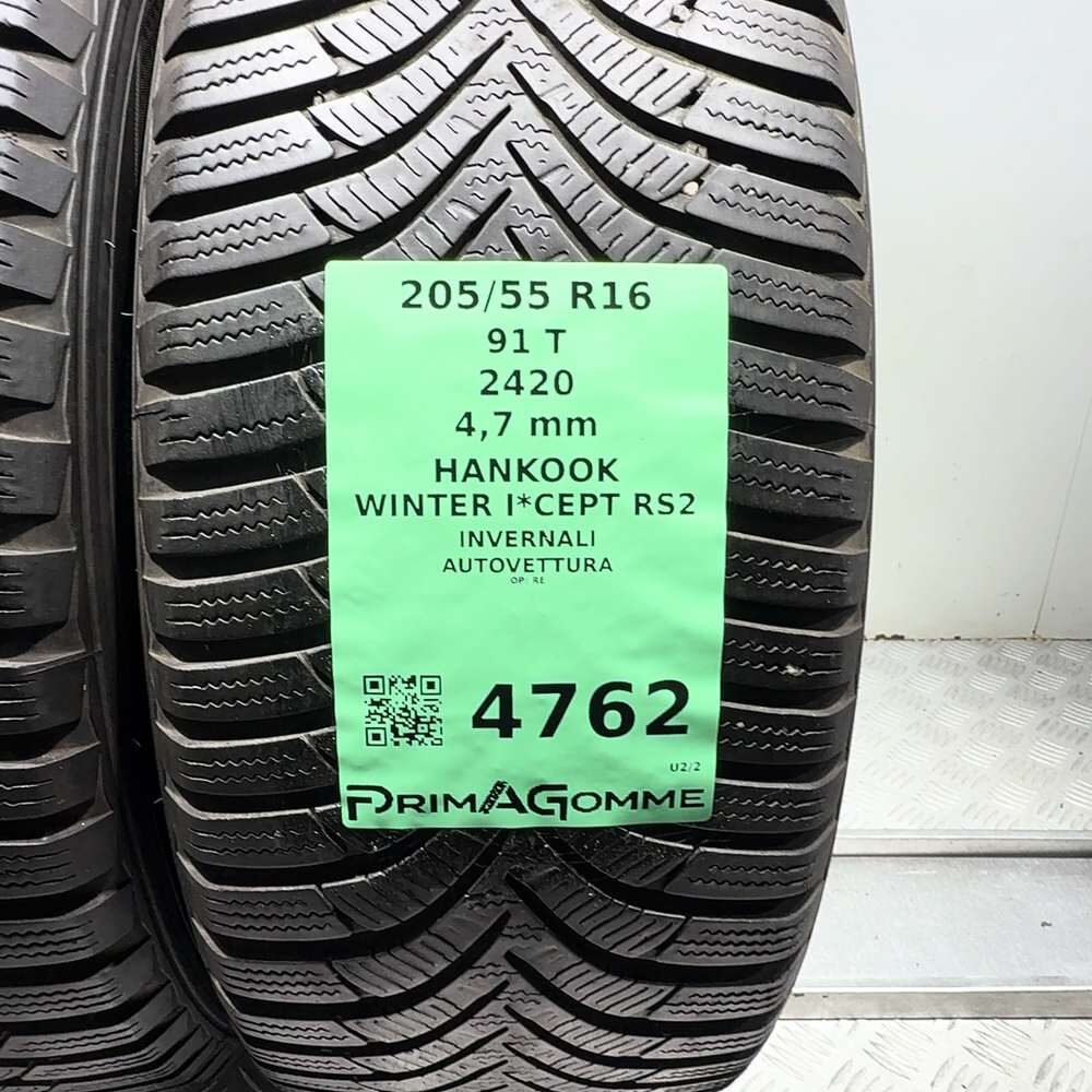 Gomme Usate 205 55 R16 91T Hankook Winter I*Cept RS2 Invernali - immagine 3