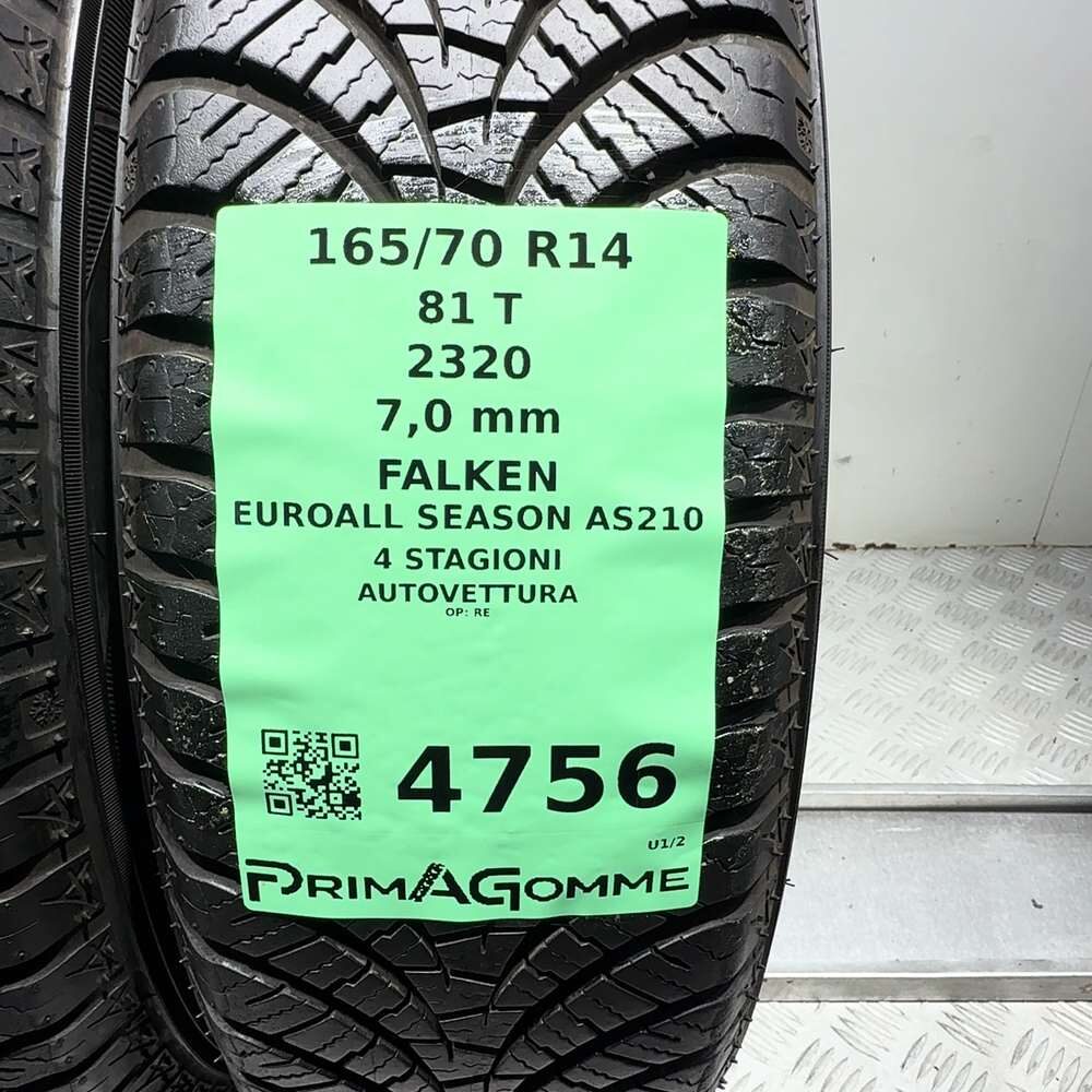 Gomme Usate 165 70 R14 81T Falken Euroall Season AS210 98% 4 Stagioni - immagine 3