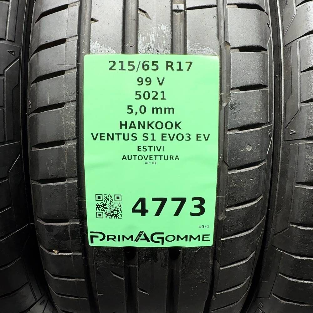 Gomme Usate 215 65 R17 99V Hankook Ventus S1 Evo3 EV 71% Estive - immagine 3