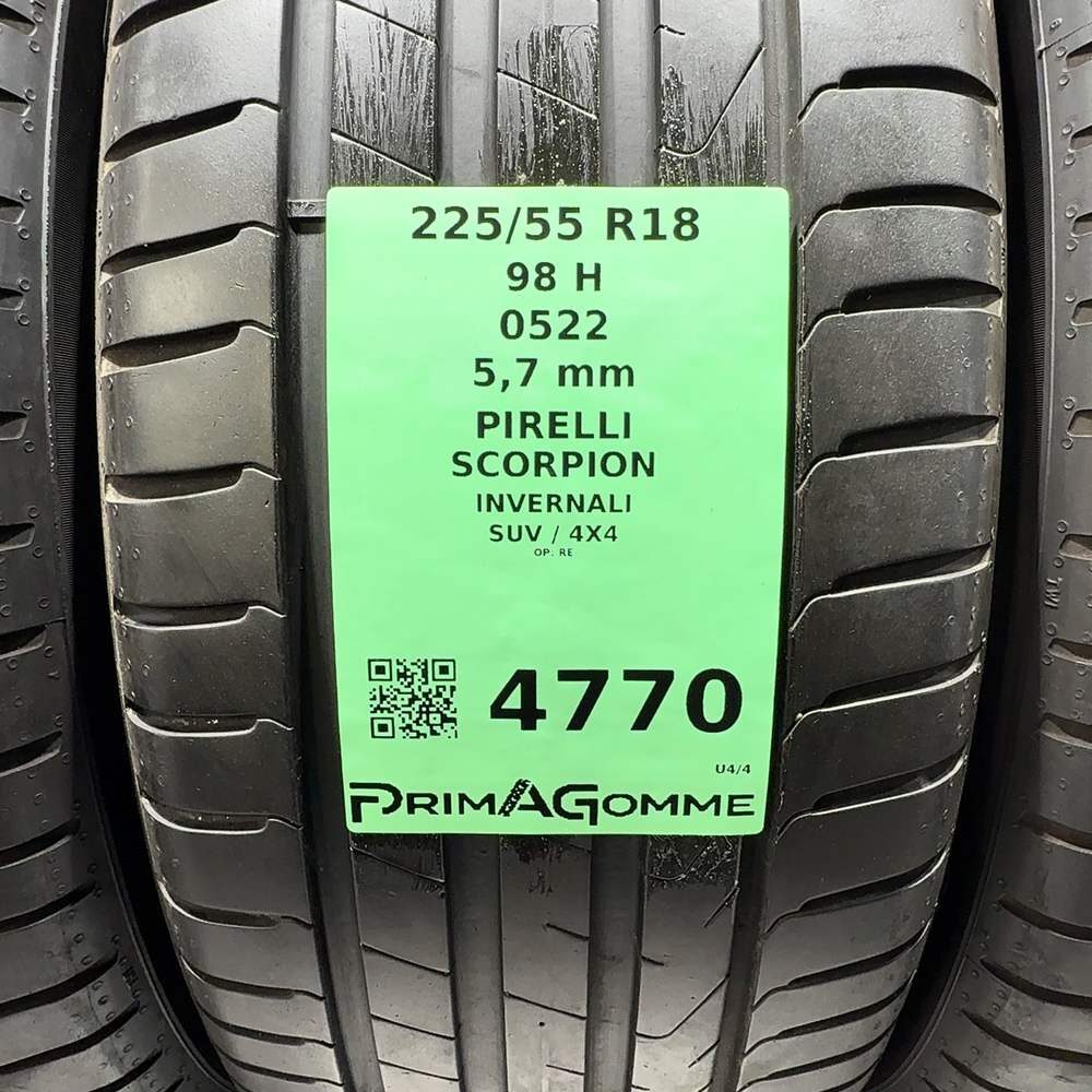 Gomme Usate 225 55 R18 98H Pirelli Scorpion 81% Invernali - immagine 3