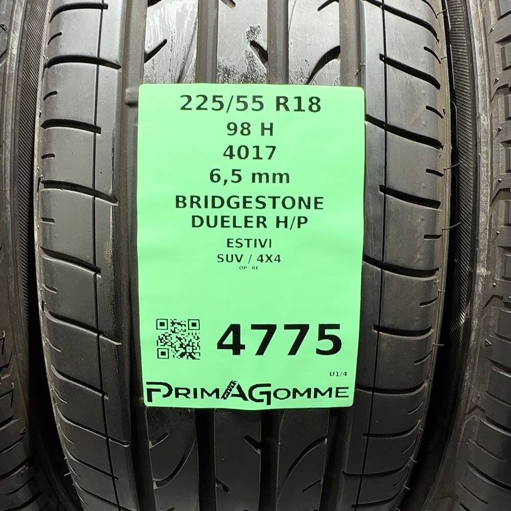 Gomme Usate 225 55 R18 98H Bridgestone Dueler H/P 93% Estive - immagine 3