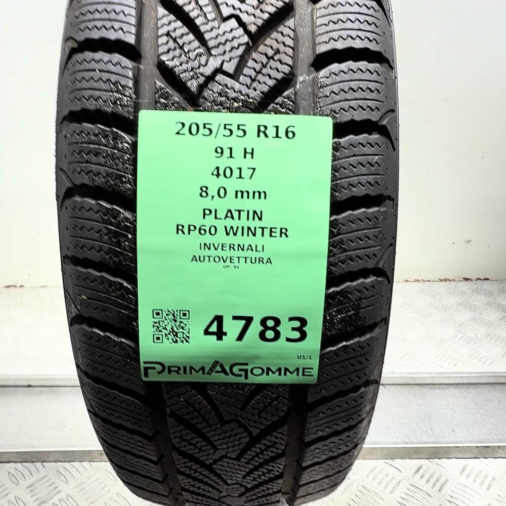 Gomma Usata 205 55 R16 91H Platin RP60 Winter 98% Invernale - immagine 3