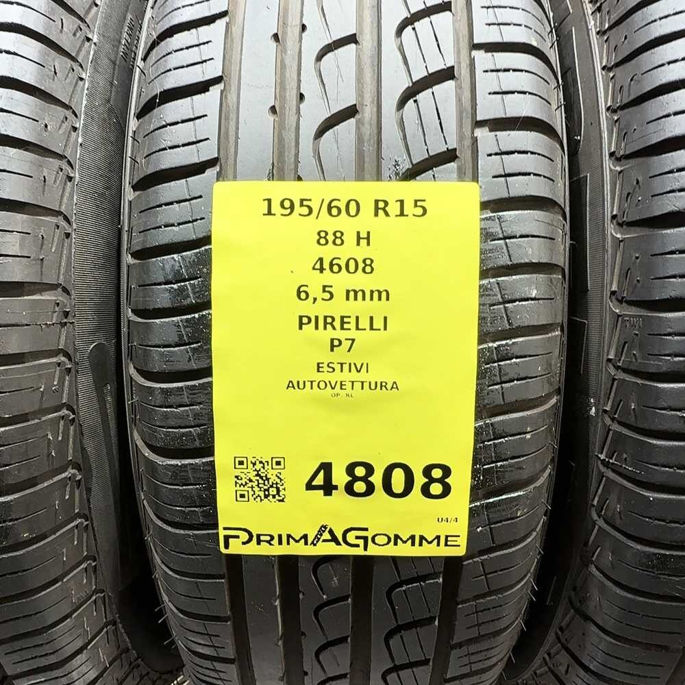 Gomme Usate 195 60 R15 88H Pirelli P7 93% Estive - immagine 3