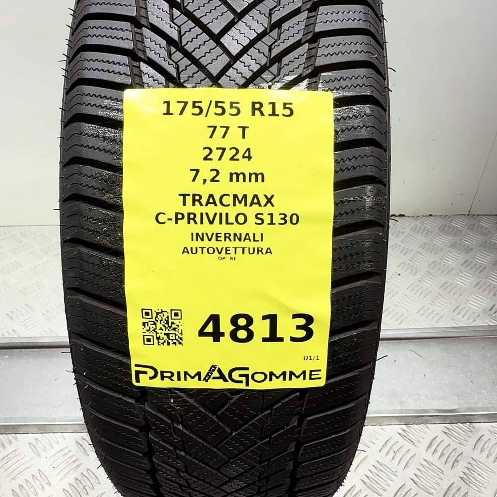 Gomma Usata 175 55 R15 77T Tracmax C-Privilo S130 98% Invernale - immagine 3