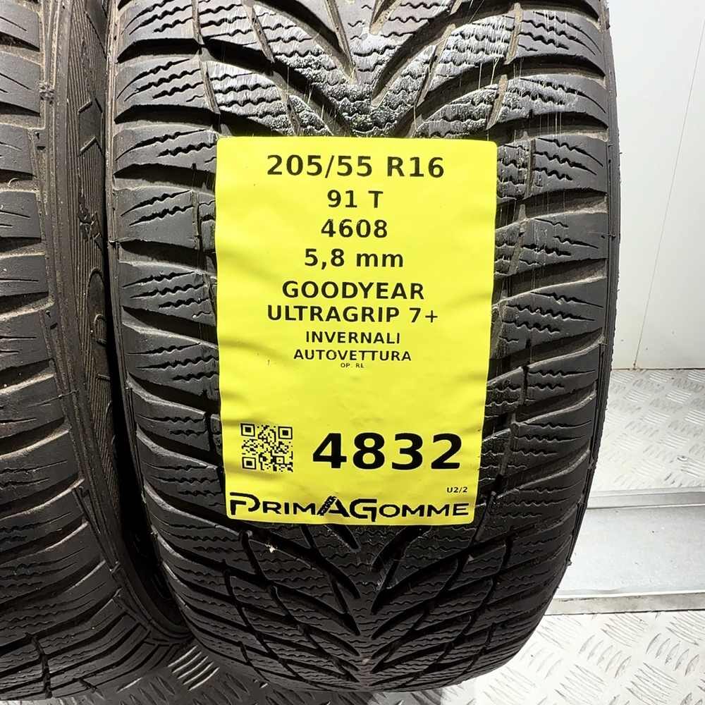 Gomme Usate 205 55 R16 91T Goodyear Ultragrip 7+ 83% Invernali - immagine 3