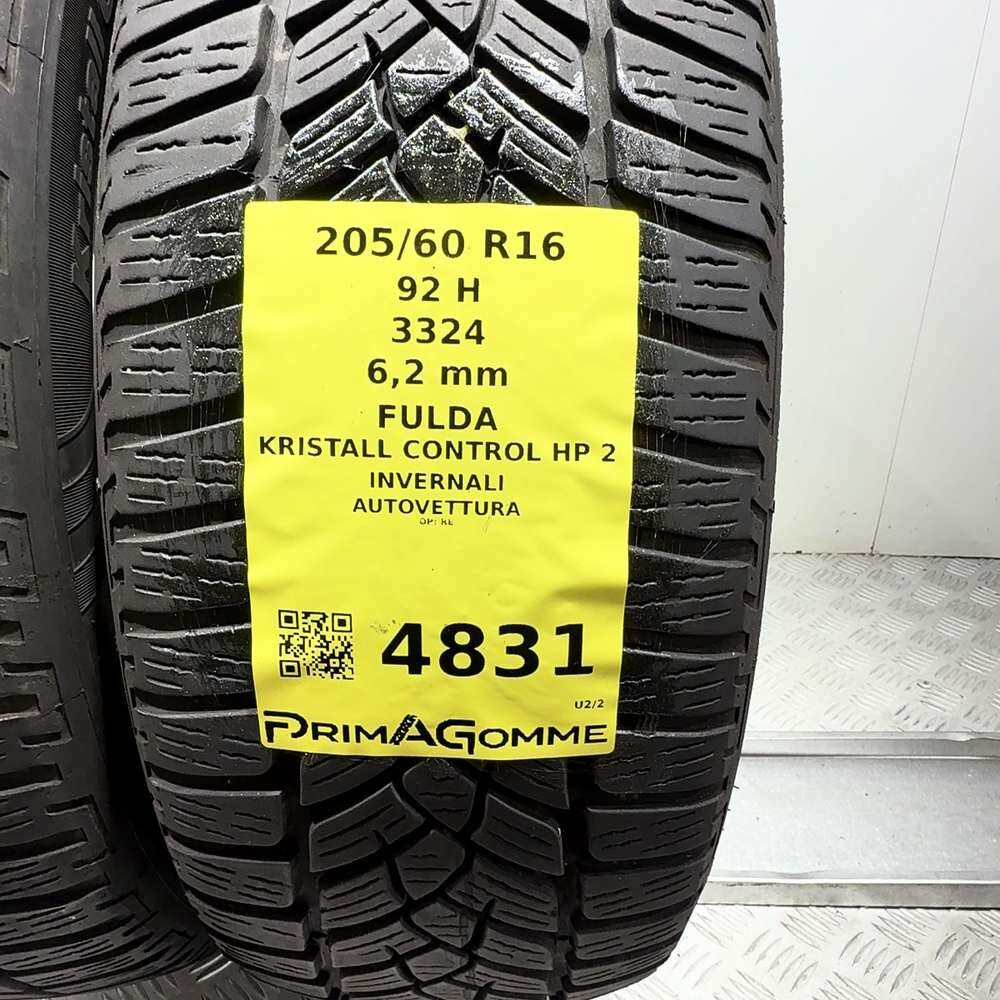 Gomme Usate 205 60 R16 92H Fulda Kristall Control HP 2 89% Invernali - immagine 3