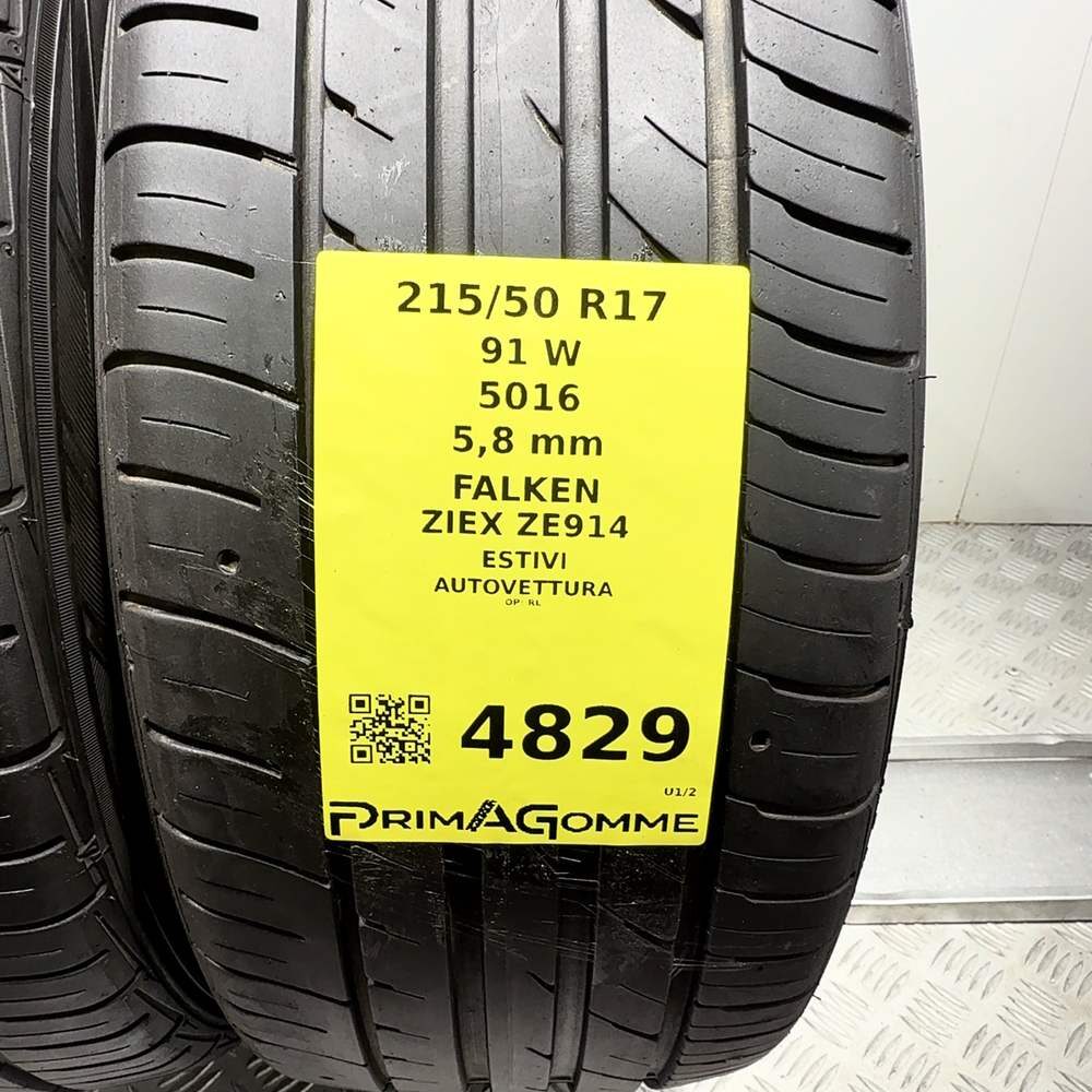 Gomme Usate 215 50 R17 91W Falken Ziex ZE914 83% Estive - immagine 3