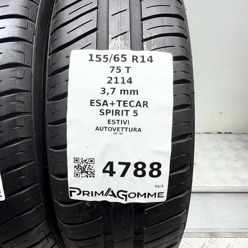 Gomme Usate 155 65 R14 75T Esa+Tecar Spirit 5 Estive - immagine 3
