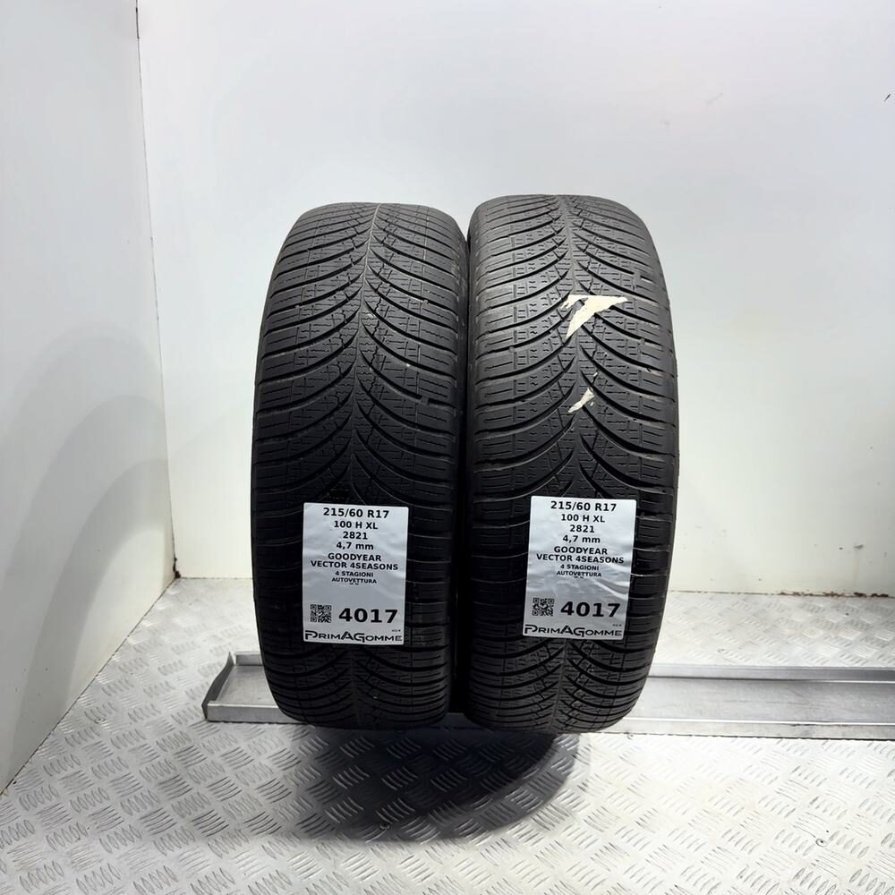 Gomme Usate 215 60 R17 XL 100H Goodyear Vector 4Seasons 4 Stagioni - immagine 4