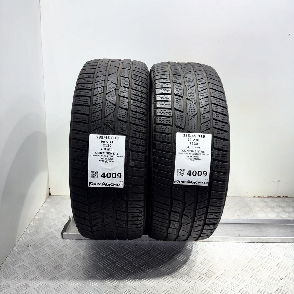 Gomme Usate 235 45 R19 99V XL Continental Contiwintercontact TS830P Invernali - immagine 4