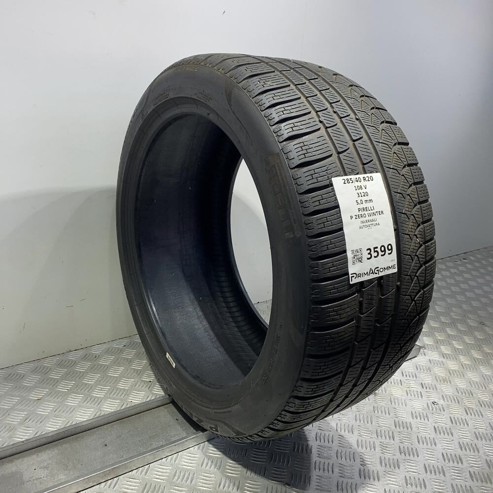 Gomma Usata 285 40 R20 108V XL Pirelli P Zero Winter 71% Invernale - immagine 4