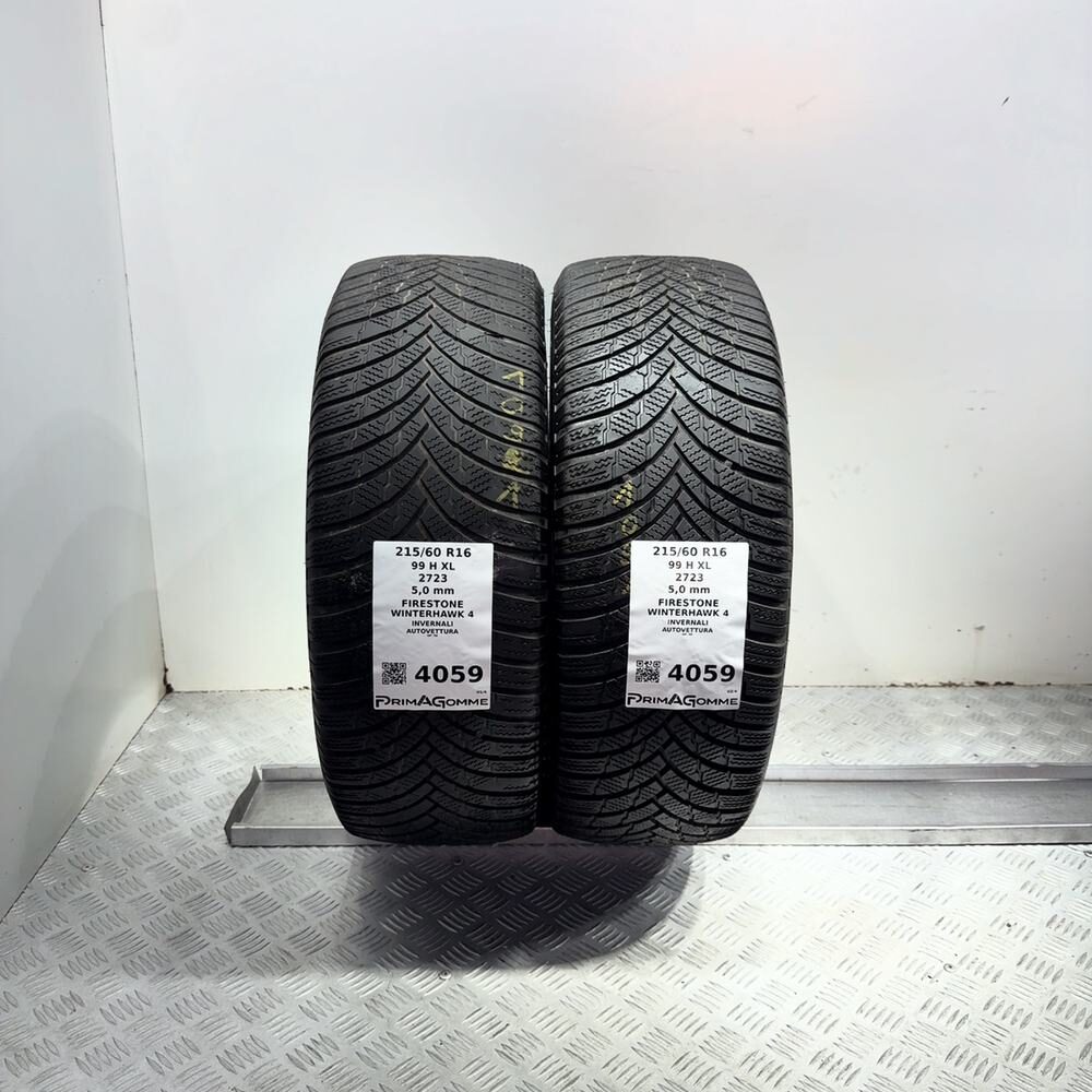 Gomme Usate 215 60 R16 99H XL Firestone Winterhawk 4 71% Invernali - immagine 4