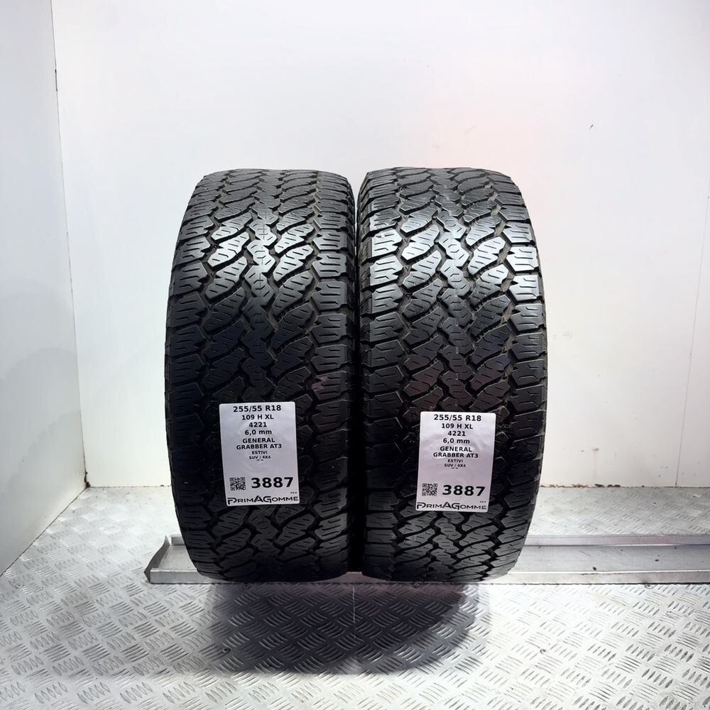 Gomme Usate 255 55 R18 XL 109H General Grabber AT3 86% Estive - immagine 4