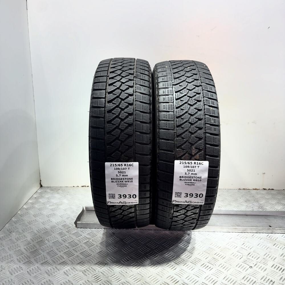 Gomme Usate 215 65 R16C 109/107T Bridgestone Blizzak W810 81% Invernali - immagine 4