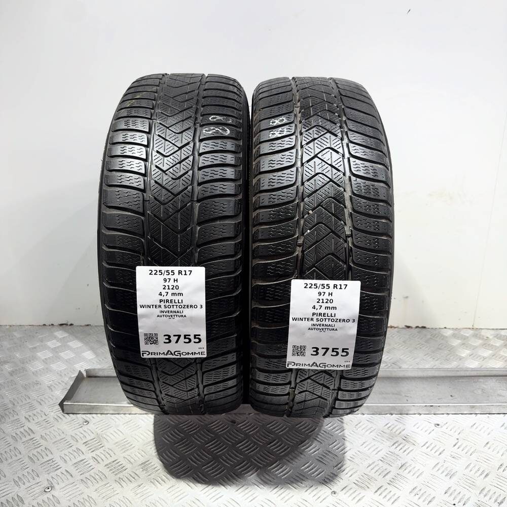 Gomme Usate 225 55 R17 97H Pirelli Winter Sottozero 3 Invernali - immagine 4