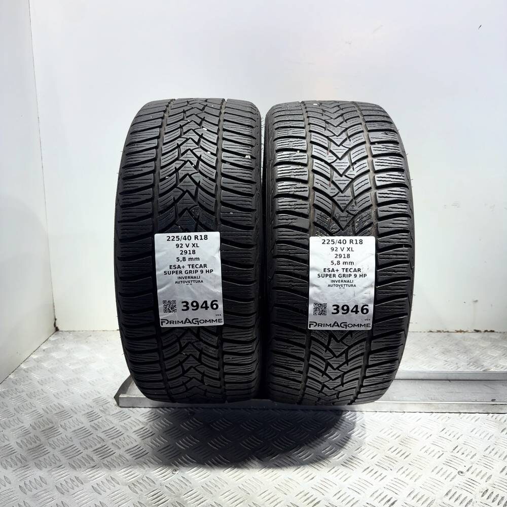 Gomme Usate 225 40 R18 92V XL Esa+ Tecar Super Grip 9 HP 83% Invernali - immagine 4