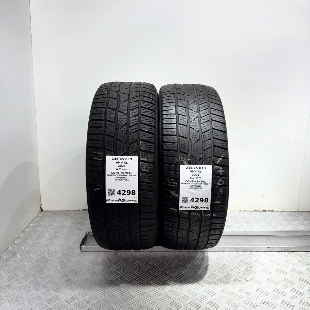Gomme Usate 235 45 R19 99V XL Continental Contiwintercontact TS830 P Invernali - immagine 4