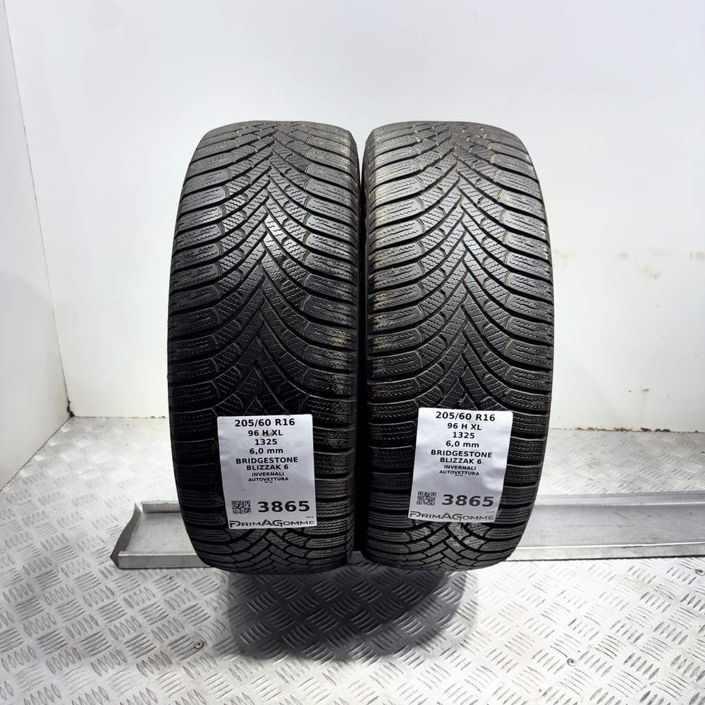 Gomme Usate 205 60 R16 96H XL Bridgestone Blizzak 6 86% Invernali - immagine 4