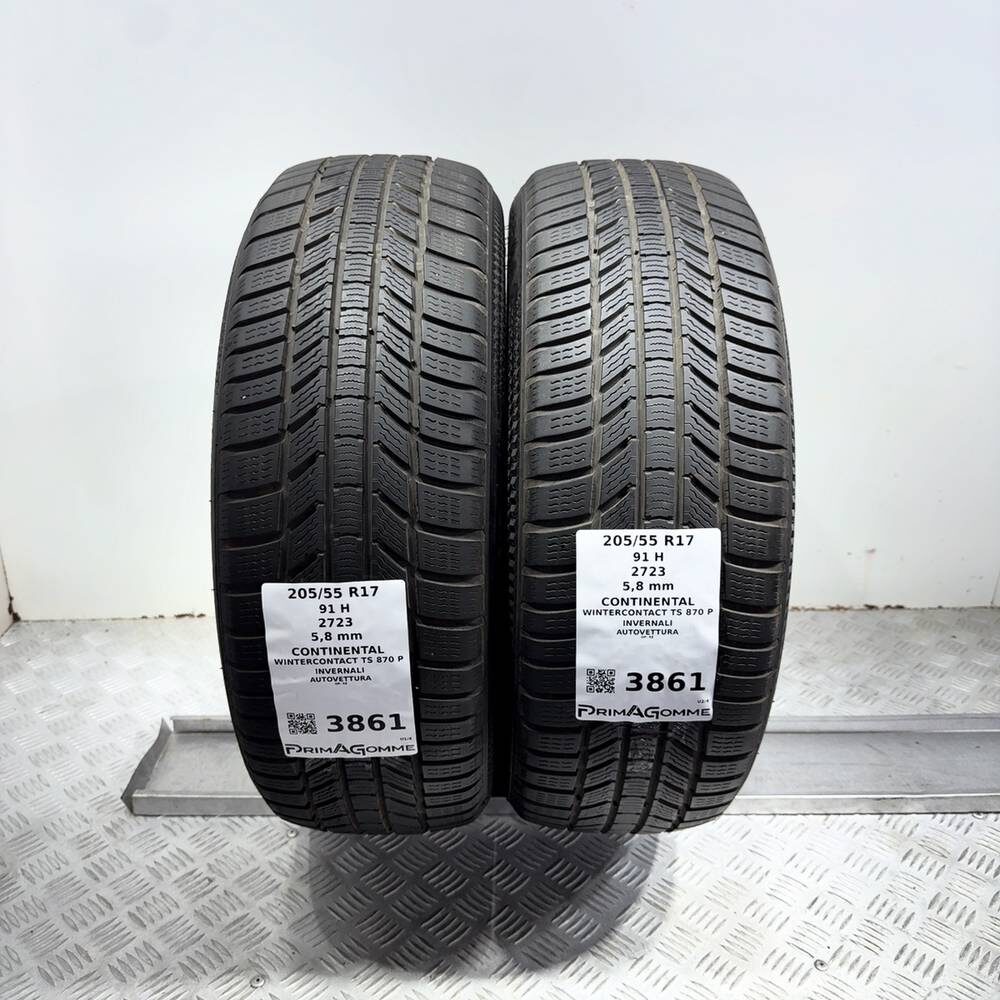 Gomme Usate 205 55 R17 91H Continental Wintercontact TS 870 P 83% Invernali - immagine 4