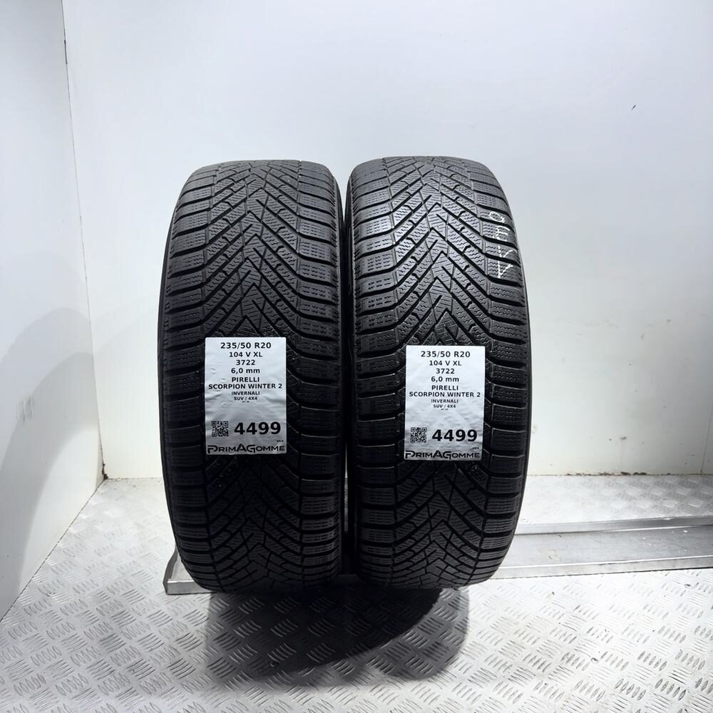 Gomme Usate 235 50 R20 104V XL Pirelli Scorpion Winter 2 86% Invernali - immagine 4