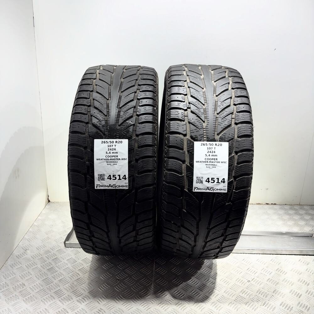 Gomme Usate 265 50 R20 107T Cooper Weather-Master Wsc 77% Invernali - immagine 4