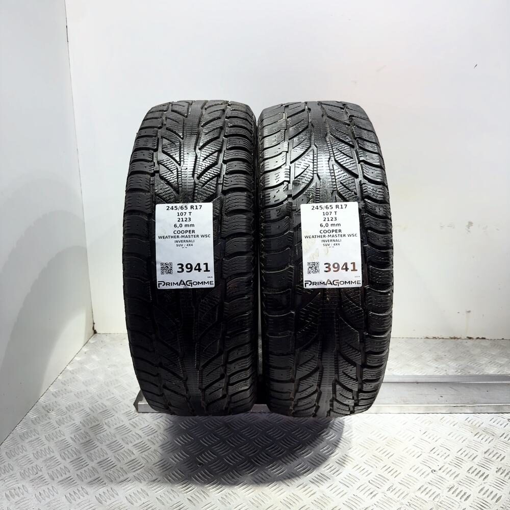 Gomme Usate 245 65 R17 107T Cooper Weather-Master Wsc 86% Invernali - immagine 4