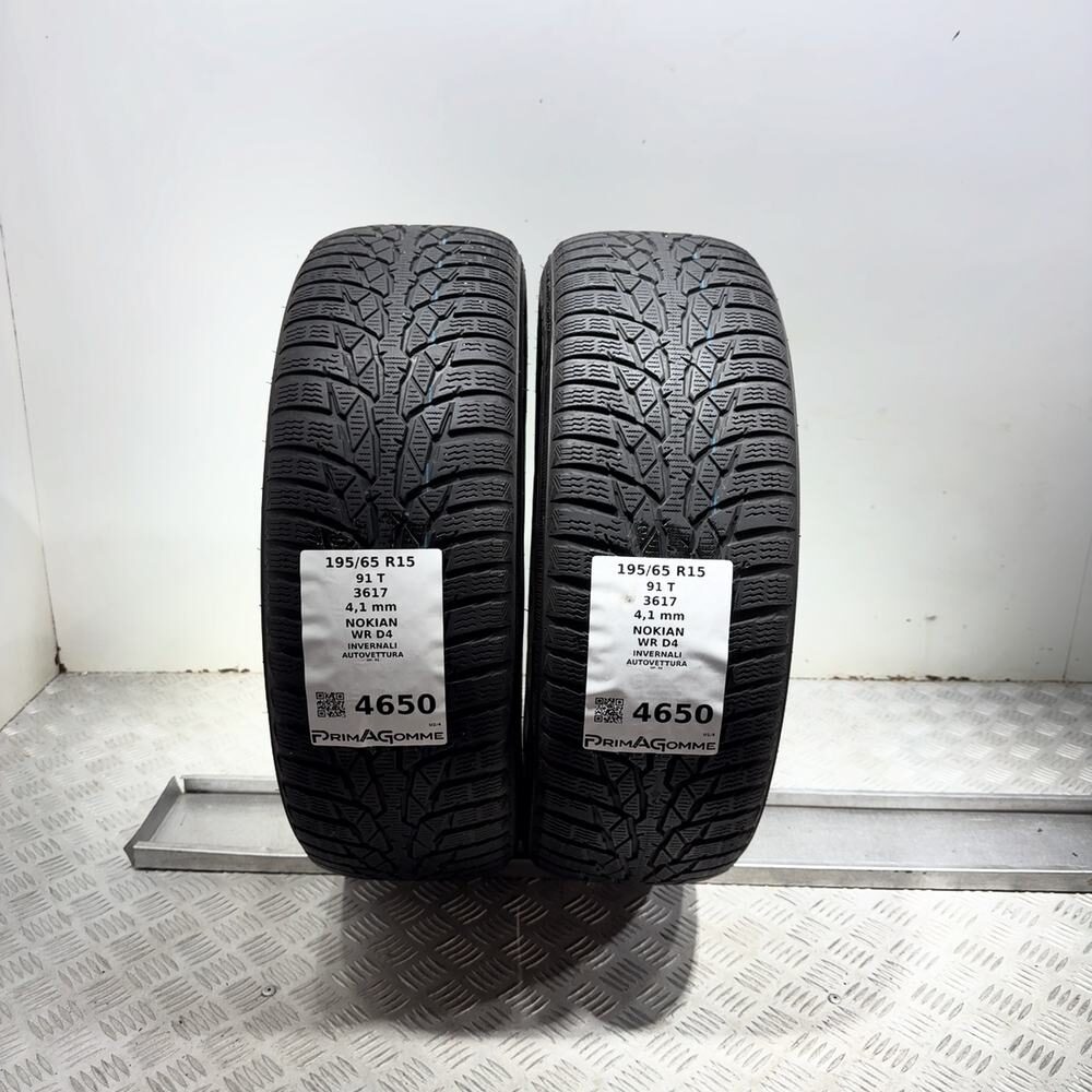 Gomme Usate 195 65 R15 91T Nokian WR D4 Invernali - immagine 4